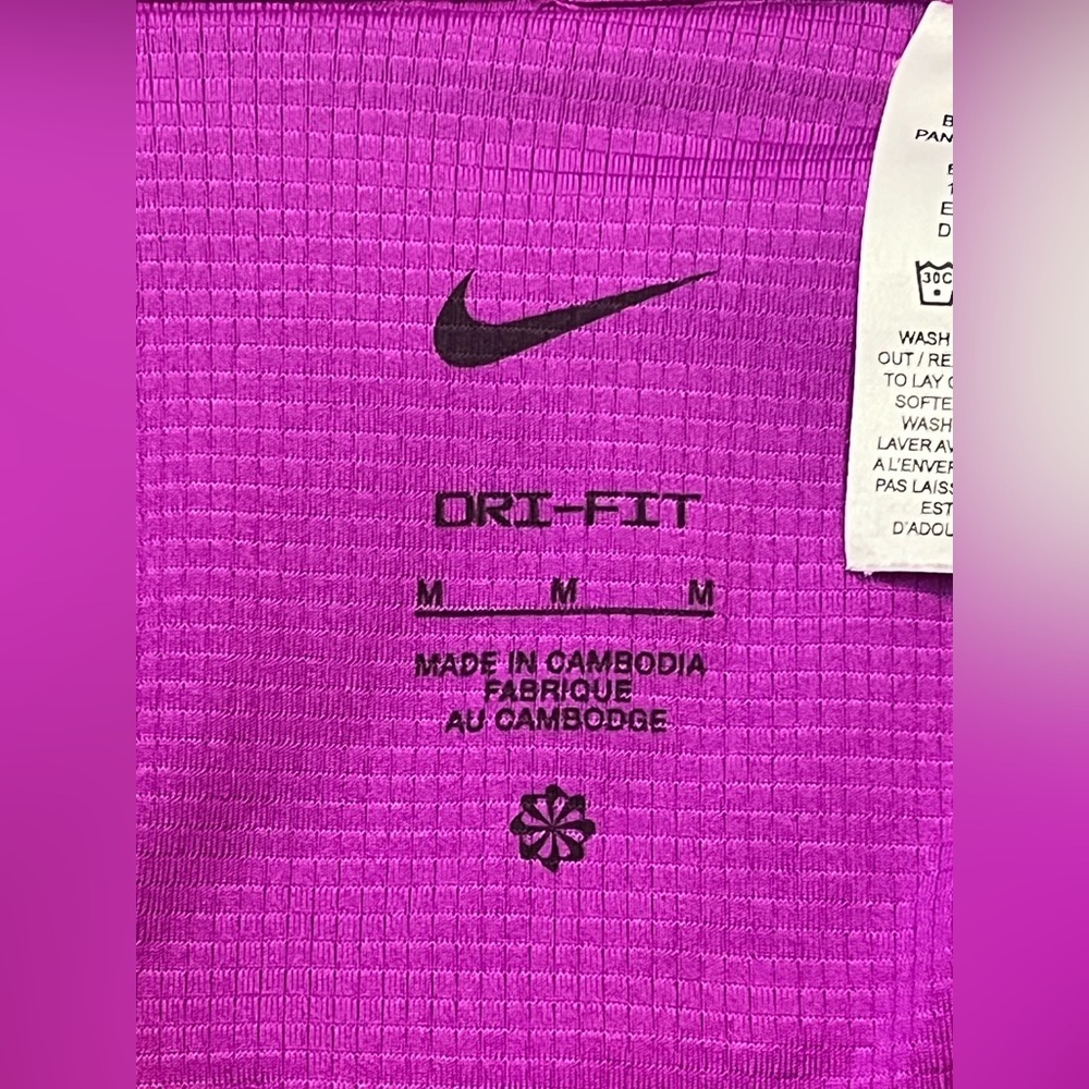 Nike Dri-Fit Women’s Fuchsia Athletic Running Drawstring Shorts Size Medium - Picture 8 of 16